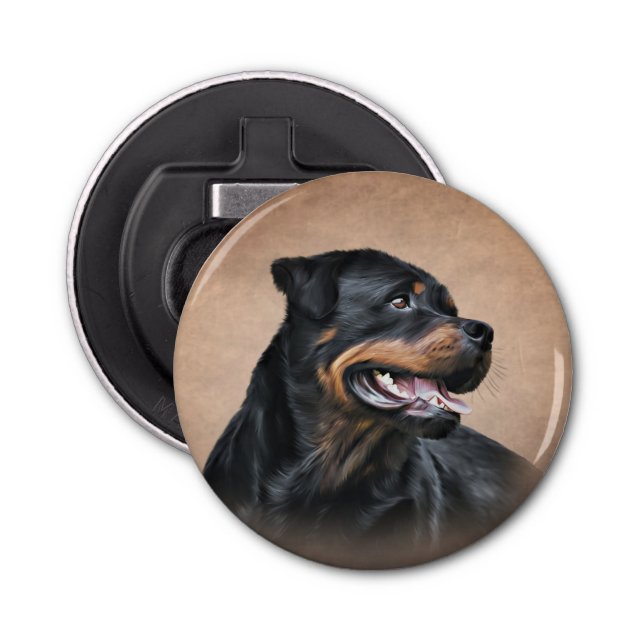 Abrebotellas Perro Rottweiler (Anverso)
