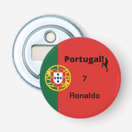 Abrebotellas Personalizable de jugador de fútbol de Portugal