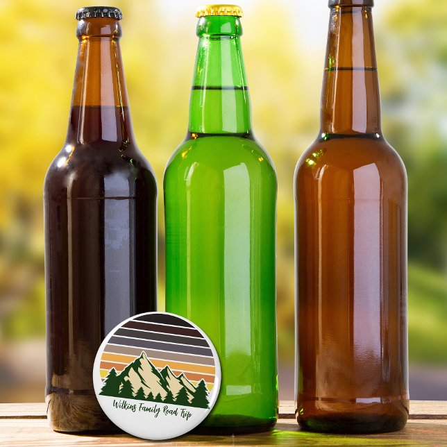 Abrebotellas Personalizable Guay de Green Forest Road Trip (Subido por el creador)