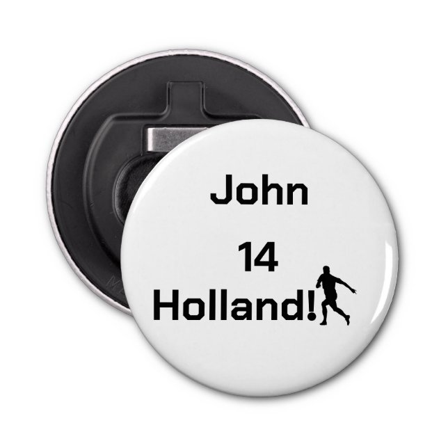 Abrebotellas Personalizable holandés de fútbol (Anverso)