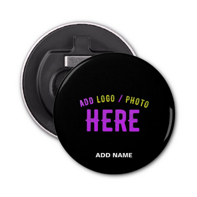 ABREBOTELLAS PERSONALIZABLE MODERNO ESTILO NEGRO VERIFICADO MAR (Anverso)