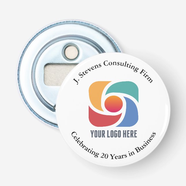 Abrebotellas Personalizado Añadir su marca de empresa con logot (Anverso)