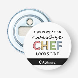 Abrebotellas Personalizado Awesome Chef Gifts | Mejor Chef Cada
