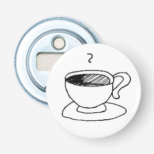 Abrebotellas Personalizado Café Cup Demitasse Cute Personalizad