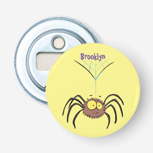 Abrebotellas Personalizado de araña suave y adorable (Anverso)