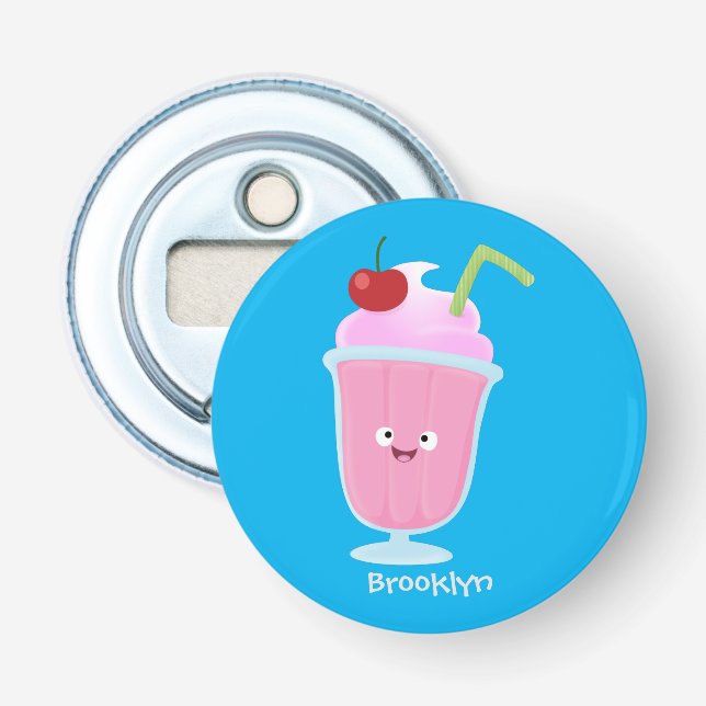 Abrebotellas Personalizado de helados de fresa de fresa (Anverso)