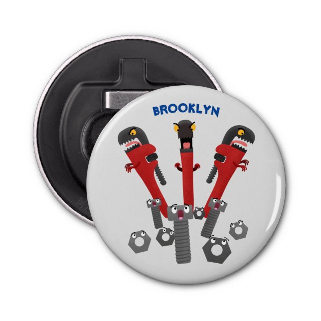 Abrebotellas Personalizado de humor de herramientas monstruosas (Anverso)