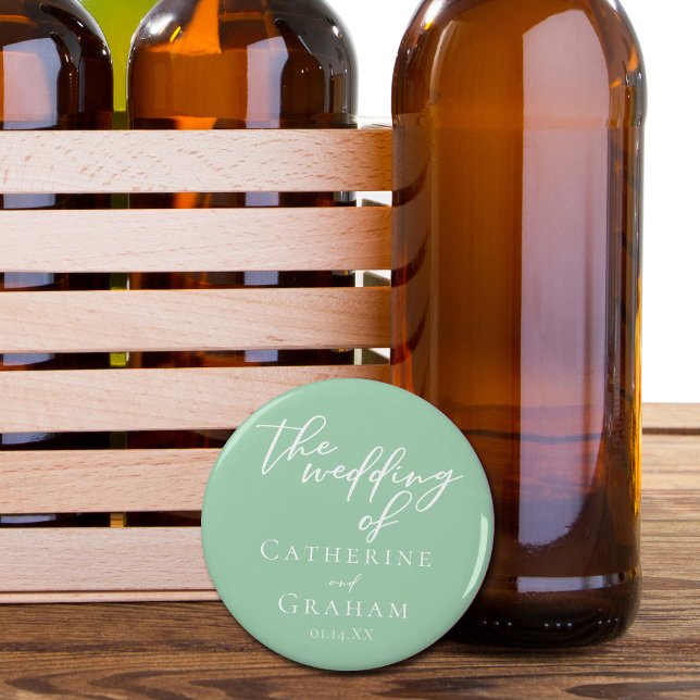 Abrebotellas Personalizado de la boda de la primavera blanca ve (Subido por el creador)