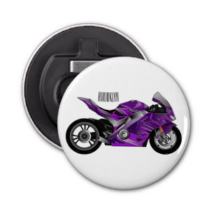 Abrebotellas Personalizado de motocicleta Purple