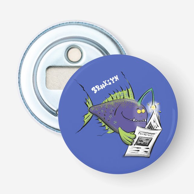 Abrebotellas Personalizado divertida de pescados y mariscos (Anverso)