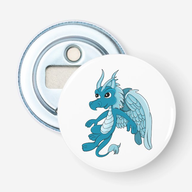 Abrebotellas Personalizado Dragón Azul (Anverso)