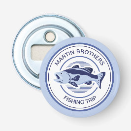 Abrebotellas Personalizado Fisherman Blue Bass Fish
