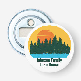 Abrebotellas Personalizado Lake House Viaje Familiar Atardecer