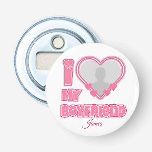Abrebotellas Personalizado Me Encanta Mi Novio - Añadir Foto Y 