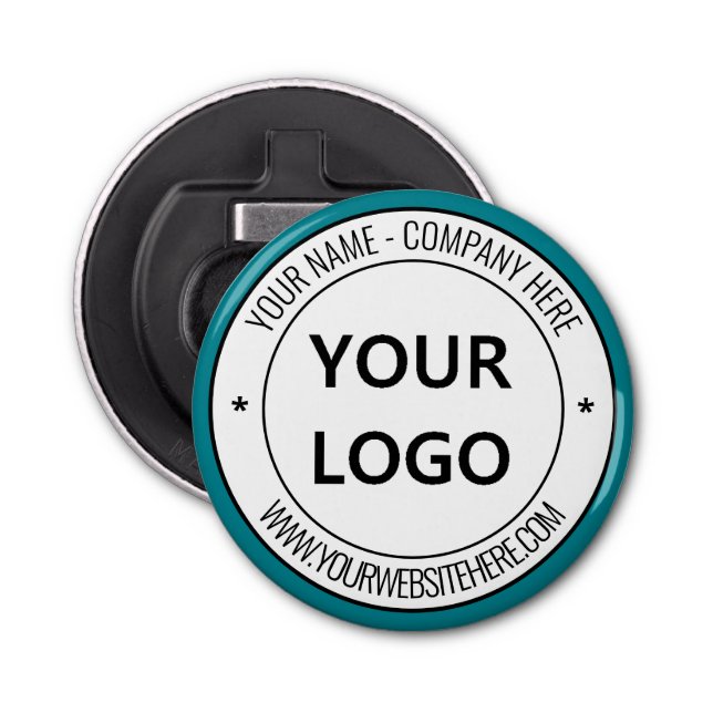 Abrebotellas Personalizado Nombre del logotipo comercial Sitio  (Anverso)