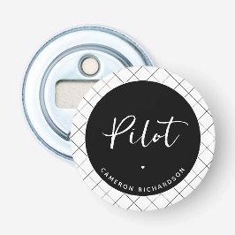 Abrebotellas Personalizado Piloto de graduación de la Escuela d