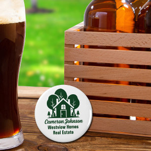 Abrebotellas Personalizado Real Estate Company Green Forest Hou