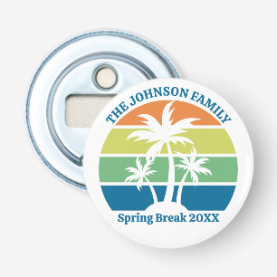 Abrebotellas Personalizado Tropical Island Palm Trep Keepsake