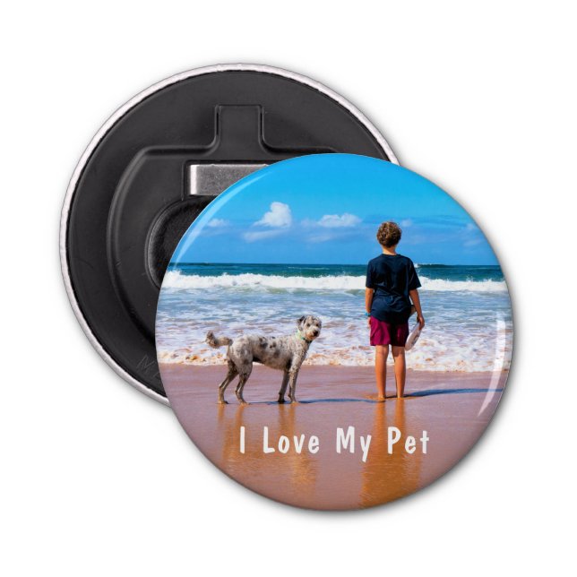 Abrebotellas Personalizado Tu Botella De Fotos Regalo Abierto A (Anverso)