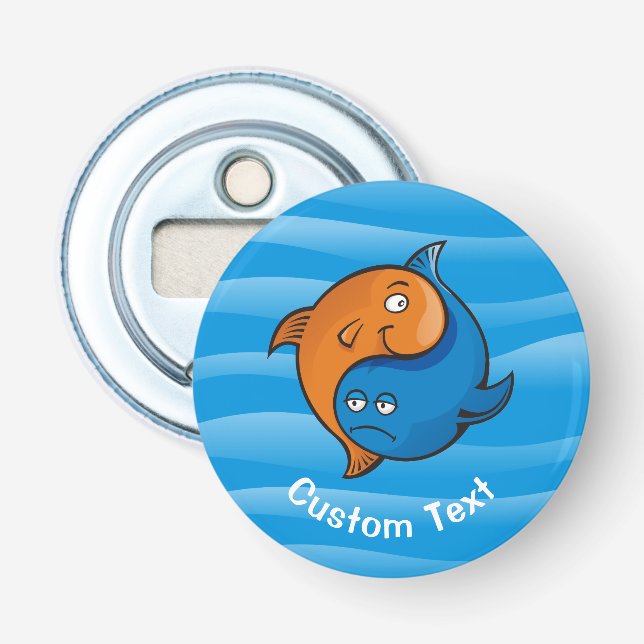 Abrebotellas Personalizado Yin Yang Fish (Anverso)