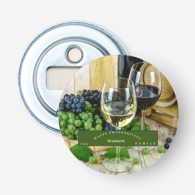 Abrebotellas Personalizar el Día de Acción de Gracias único (Anverso)