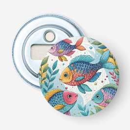 Abrebotellas Pescado arco iris bajo el agua