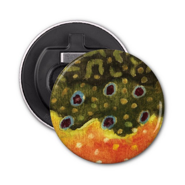 Abrebotellas Pescador de la trucha (Anverso)