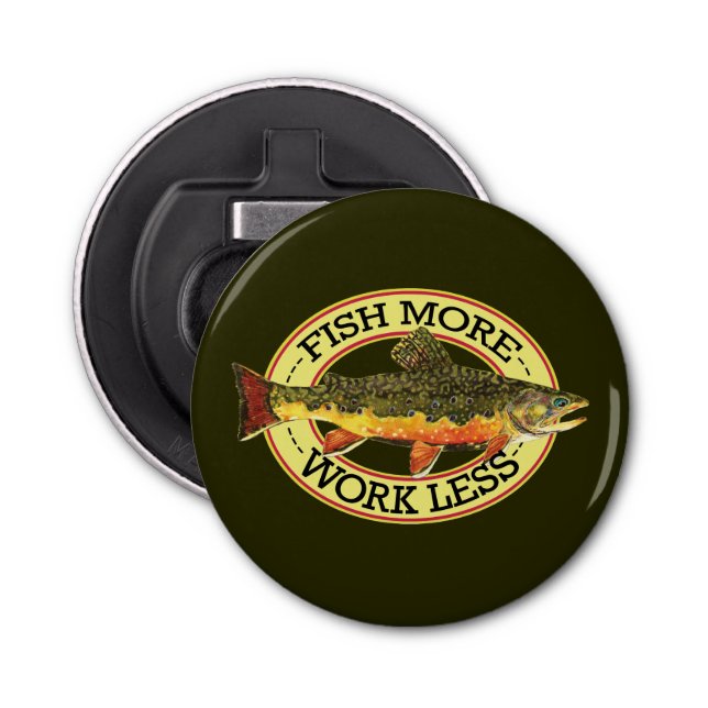 Abrebotellas Pescador de truchas rotas (Anverso)