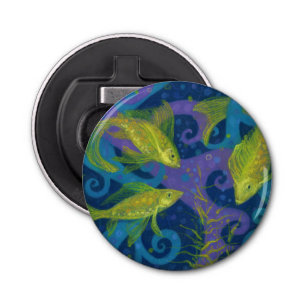 Abrebotellas Pescados dorados, piscis, peces, aguas submarinas