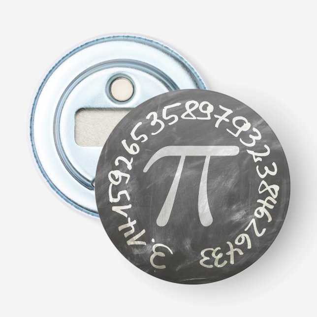 Abrebotellas Pi Day PiDay Chalkboard Education (Anverso)