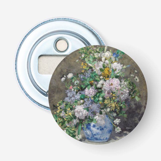 Abrebotellas Pierre-Auguste Renoir - Bouquet de primavera (Anverso)