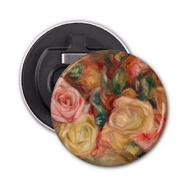 Abrebotellas Pierre-Auguste Renoir - Rosas (Anverso)