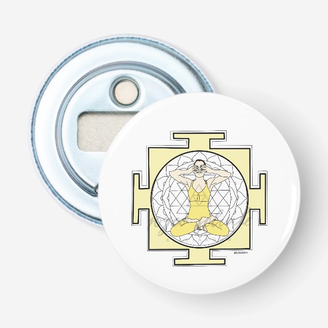 Abrebotellas Pin mit spirituellem Design  (Anverso)
