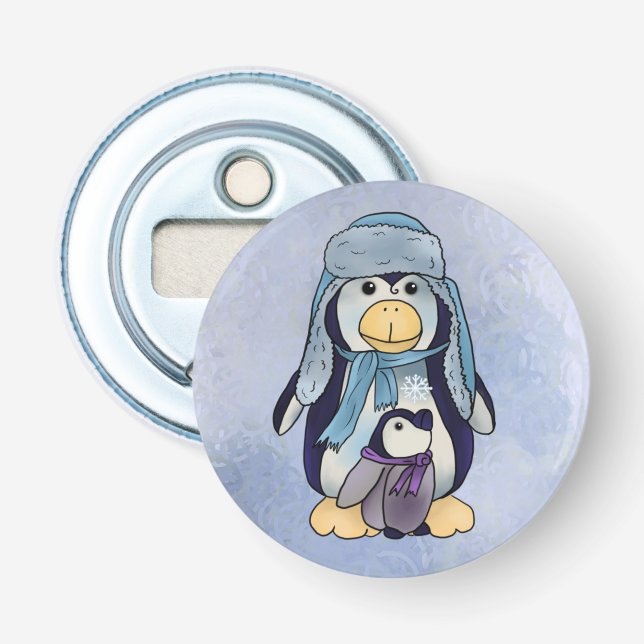 Abrebotellas Pinguin mit Kind (Anverso)
