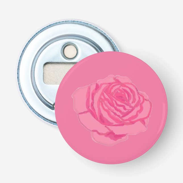 Abrebotellas Pink rose (Anverso)