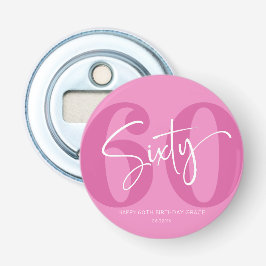 Abrebotellas Pink Sixty 60th Sixthday Party Gift