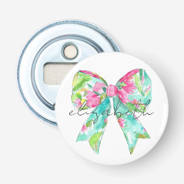 Abrebotellas Pink y Green Bow Personalizados