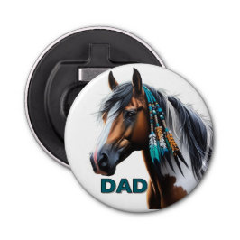 Abrebotellas Pintar caballo con cuentas nativas