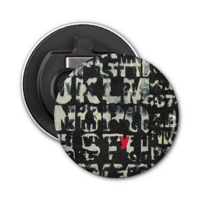 Abrebotellas Pintura de alfabeto de Norman Wyatt (Anverso)