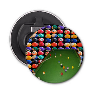 Abrebotellas Pintura De Baloncesto Con Bolas Y Cubos,