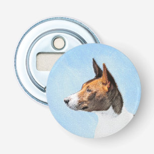 Abrebotellas Pintura de Basenji - Arte original muy bonito