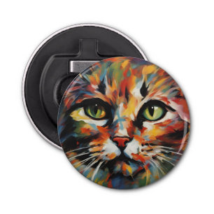 Abrebotellas Pintura de gato