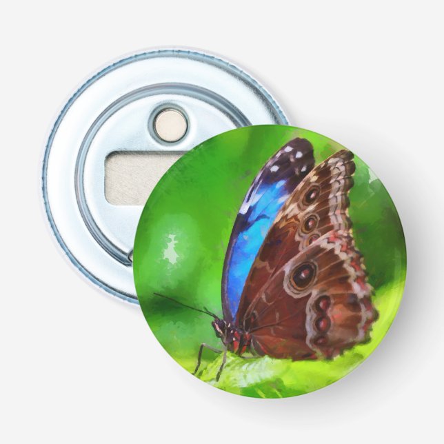 Abrebotellas Pintura de mariposa (Anverso)