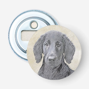 Abrebotellas Pintura de recuperación plana - Arte de perro orig