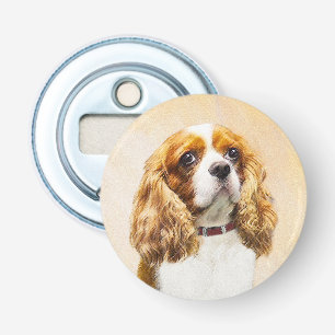 Abrebotellas Pintura original de Cavalier King Charles Spaniel