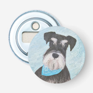 Abrebotellas Pintura Schnauzer (en miniatura) - Perro original