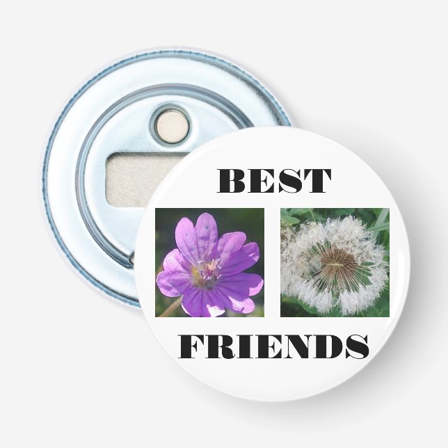 Abrebotellas Plantilla de imagen de los mejores amigos (Anverso)