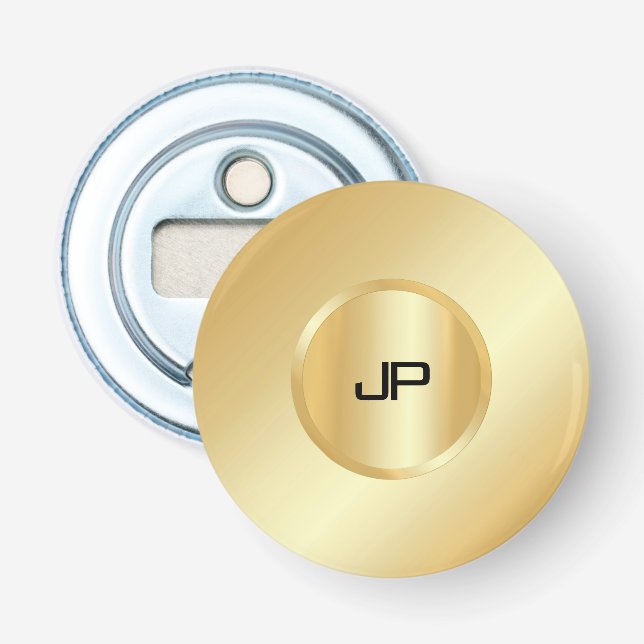 Abrebotellas Plantilla de Personalizado elegante monogramada Fa (Anverso)