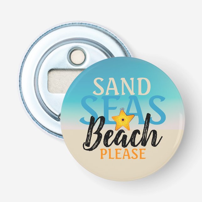Abrebotellas Playa Starfish Sand Seas (Anverso)