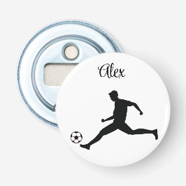 Abrebotellas Playing soccer graphic black